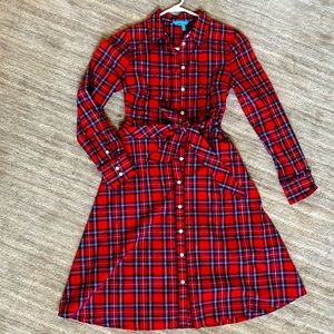 Draper James plaid dress. Worn once. Like new condition. No flaws